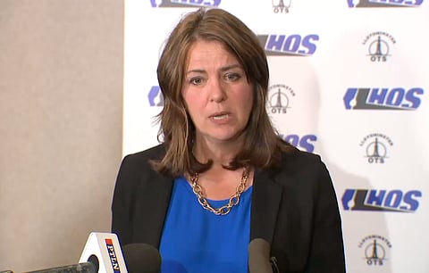 Danielle Smith gave insight into how the Alberta government views the next steps with Calgary's Green Line LRT. 