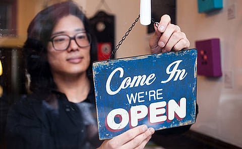 Open business sign 