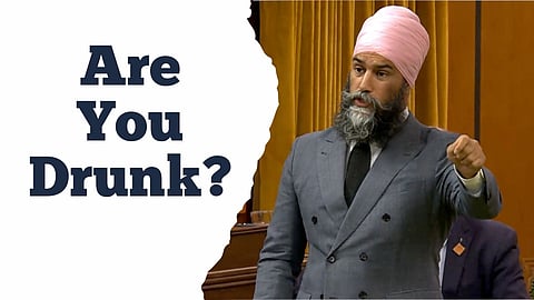 WATCH: Singh asked if he's 'drunk' after privatization healthcare claim