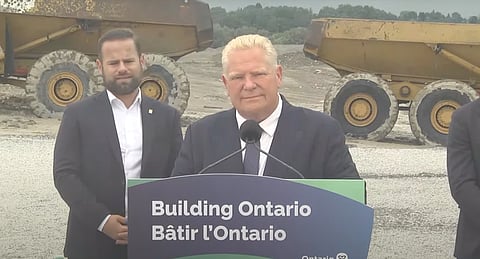 Ontario Premier Doug Ford delivered remarks and held a media availability. 