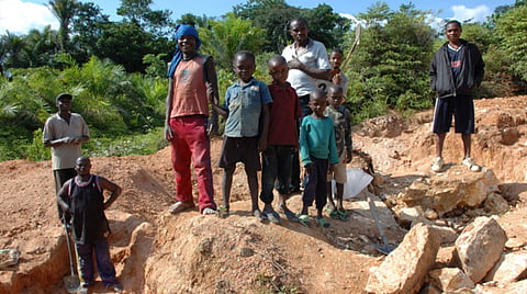 Child labour mining cobalt