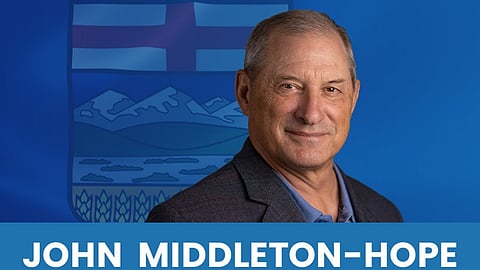 The Alberta United Conservative Party congratulated John Middleton-Hope on winning the nomination in Lethbridge-West. 