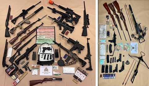 Firearms, drugs, and explosives seized in Surrey RCMP operation
