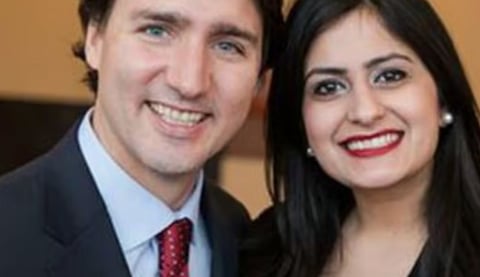 Prime Minister Trudeau with Kamal Khera, Minister of Diversity, Inclusion and Persons with Disabilities
