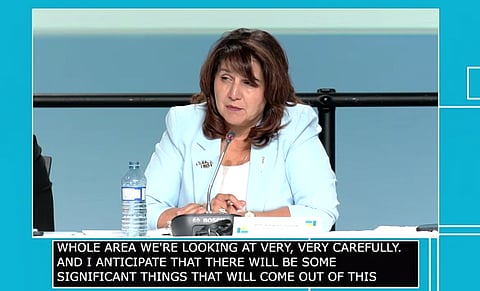 Adriana LaGrange said the Alberta government was looking carefully at improving healthcare. 