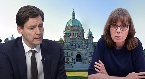 David Eby and Sonia Furstenau