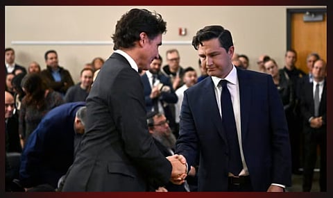 Prime Minister Justin Trudeau, Conservative leader Pierre Poilievre