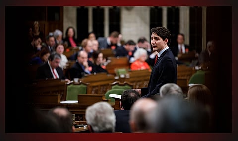 Prime Minister Justin Trudeau in the House of Commons
