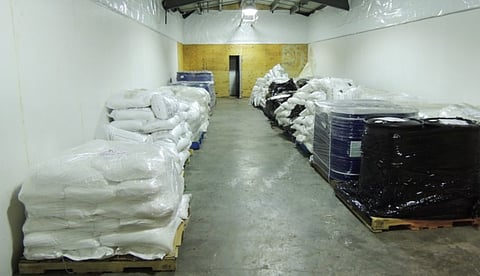 BC RCMP Seize 30,000 kilograms of chemicals intended for drug production