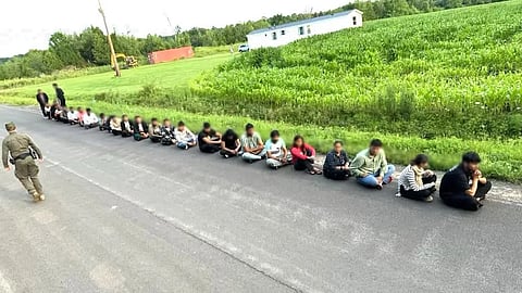 Illegal migrants in upstate New York