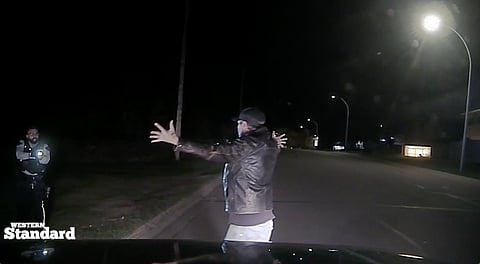 Lac La Biche RCMP arrest on an intoxicated individual