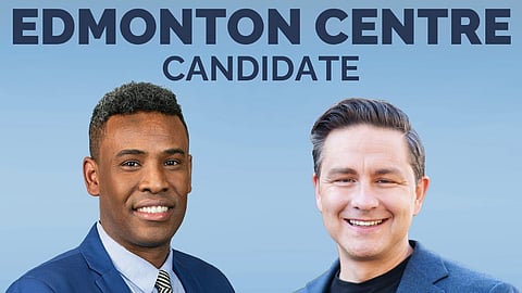Sayid Ahmed and Pierre Poilievre 