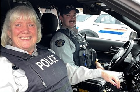 Cpl. Madonna Saunderson, a 38-year veteran of the force, marked a memorable milestone as she worked her final shift alongside her son, Const.  John Saunderson, fulfilling a bucket-list dream before her retirement.