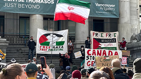 Samidoun-organized demonstration in Vancouver
