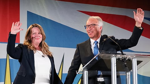 Election night and looking at one seat short of parity with the NDP — BC Conservative leader John Rustad and his wife Kim. The West Coast Standard's Jarryd Jäger ponders the question, /What just happened here?'