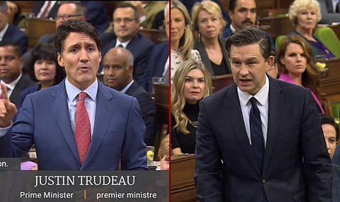  Prime Minister Justin Trudeau, Tory leader Pierre Poilievre 