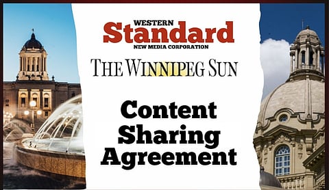 Western Standard & Winnipeg Sun Announcement Content Sharing Agreement