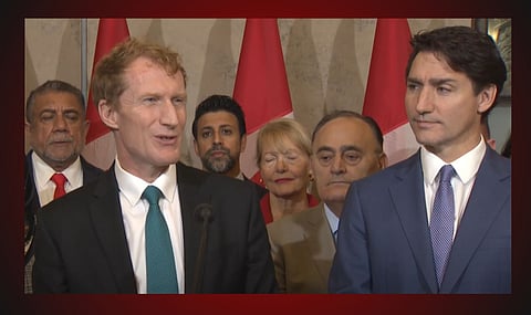 Immigration minister Marc Miller, Prime Minister Justin Trudeau