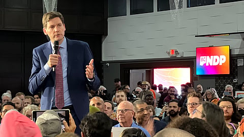 David Eby in Surrey