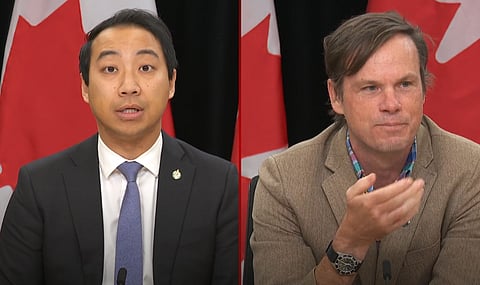 Independent MP Kevin Vuong, Investigative journalist Sam Cooper