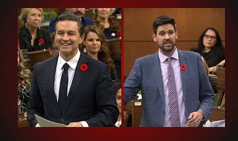 Conservative leader Pierre Poilievre and Liberal Housing Minister Sean Fraser 