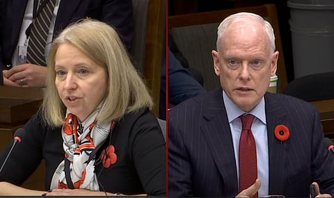 Prime Minister Justin Trudeau’s national security advisor Nathalie Drouin, Deputy Foreign Affairs Minister David Morrison