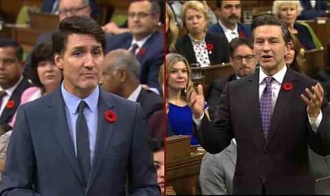 Prime Minister Justin Trudeau, Conservative Pierre Poilievre 