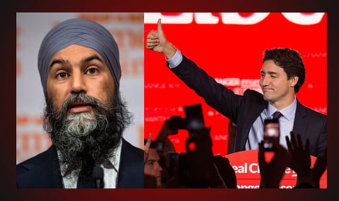 NDP leader Jagmeet Singh, Prime Minister Justin Trudeau