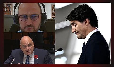 STDC COO Ziyad Rahme, Conservative MP Larry Brock, Prime Minister Justin Trudeau