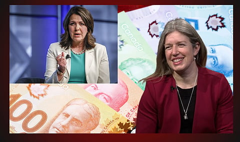 Alberta Premier Danielle Smith, Liberal New Brunswick Premier Susan Holt