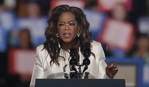 American talk show host Oprah Winfrey