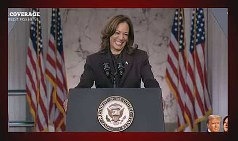 Harris 'concedes the election, but not the fight'