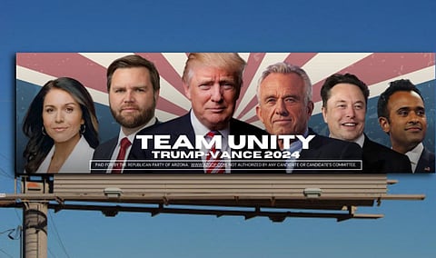 Trump's Team Unity... Tulsi Gabbard, JD Vance, President-elect Donald Trump, Robert F. Kennedy Jun., Elon Musk, Vivek Ramaswamy