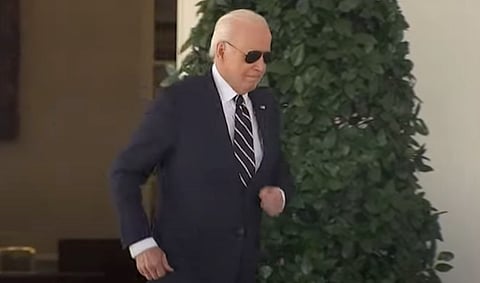 President Joe Biden had a spring in his step as he strode to the microphone to deliver post-defeat remarks yesterday, and seemed almost cheerful as he contemplated the defeat of his party. Nigel Hannaford tries to imagine why...