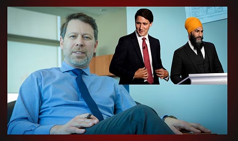 Stéphane Perrault, Justin Trudeau, Jagmeet Singh