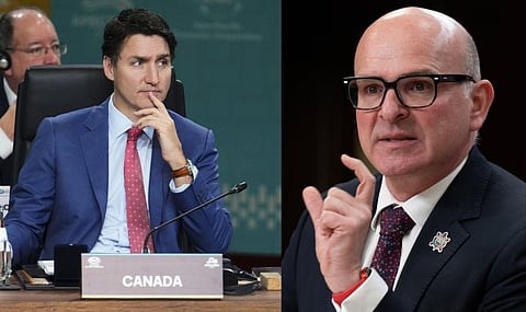 Prime Minister Justin Trudeau, embattled Liberal cabinet minister Randy Boissonnault