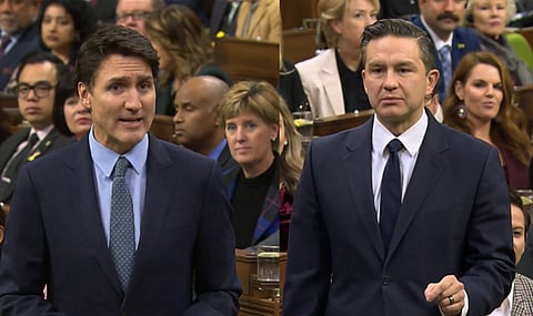 Prime Minister Justin Trudeau and Tory leader Pierre Poilievre
