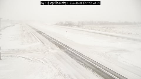 Sask highway winter storm November 20, 2024
