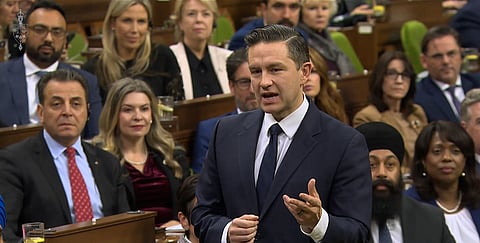 Opposition leader Pierre Poilievre