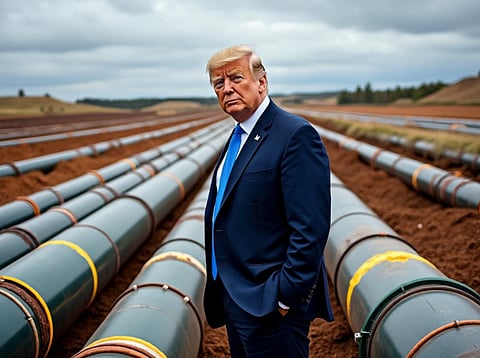 Donald Trump wants to lay pipe in America.
