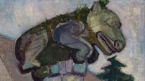Masset, Q.C.I., painted in 1912 by renowned Canadian artist Emily Carr.
