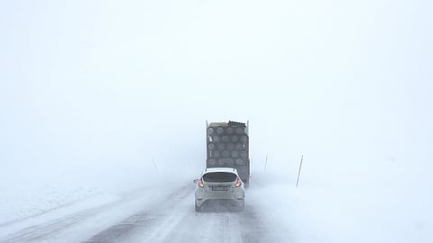 Winter driving conditions