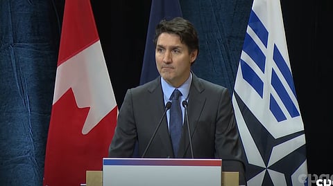 Prime Minister Justin Trudeau addressing the 70th annual session of the NATO parliamentary assembly in Montreal