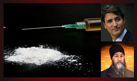 Justin Trudeau's Liberals, Jagmeet Singh's NDP support nationwide hard drug decriminalization 