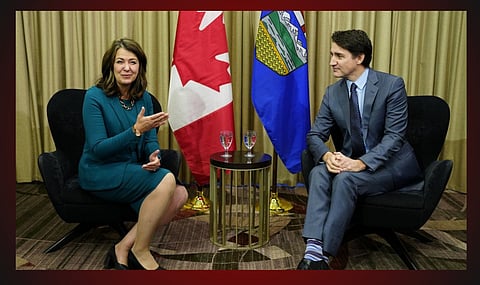 Alberta Premier Danielle Smith, Prime Minister Justin Trudeau