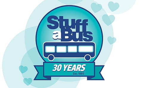 Stuff a Bus 30-year logo 
