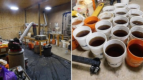 Clandestine drug lab in Langley