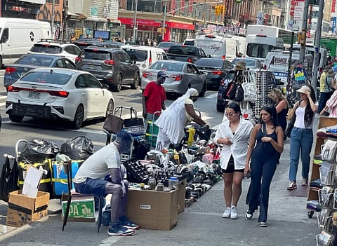 Street vendors in New York