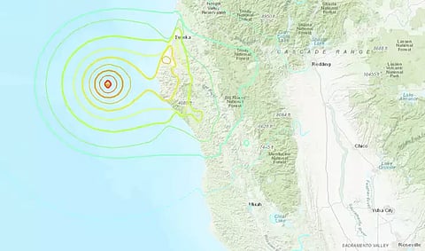 The earthquake epicentre 