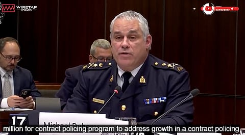 RCMP Commissioner Mike Duheme has asked a Senate finance committee for $721 in additional funding, including heightened spending on public servants’ security. 
